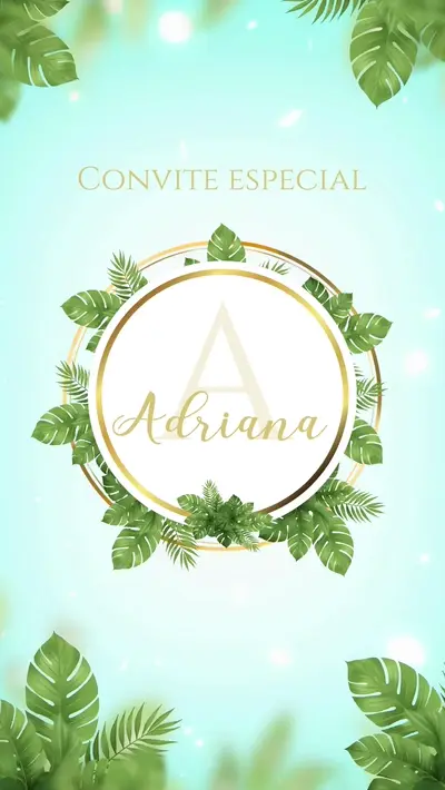 Convite Animado - Natureza 