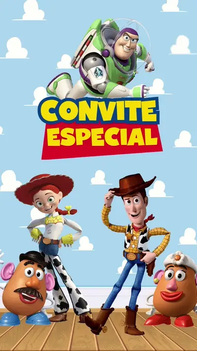Convite Animado - Toy Story