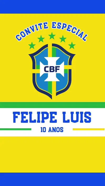 Convite Animado - Futebol Brasil