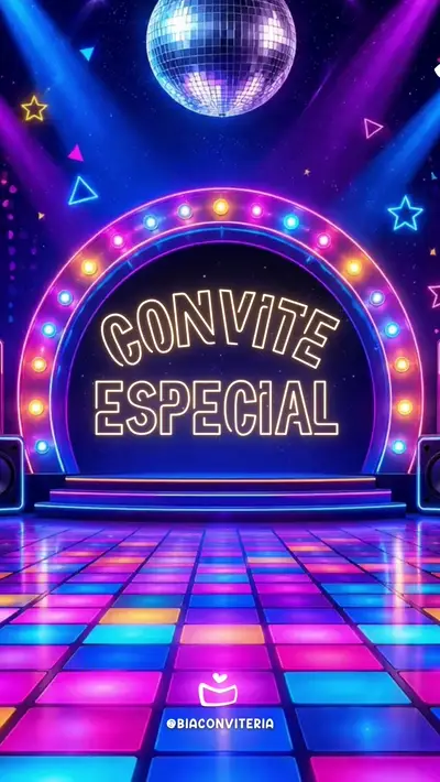 Convite Animado - Anos 80