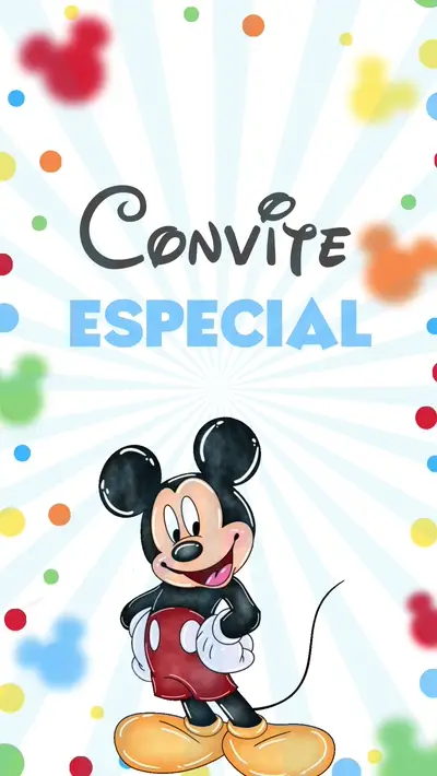 Convite Animado - Casa do Mickey